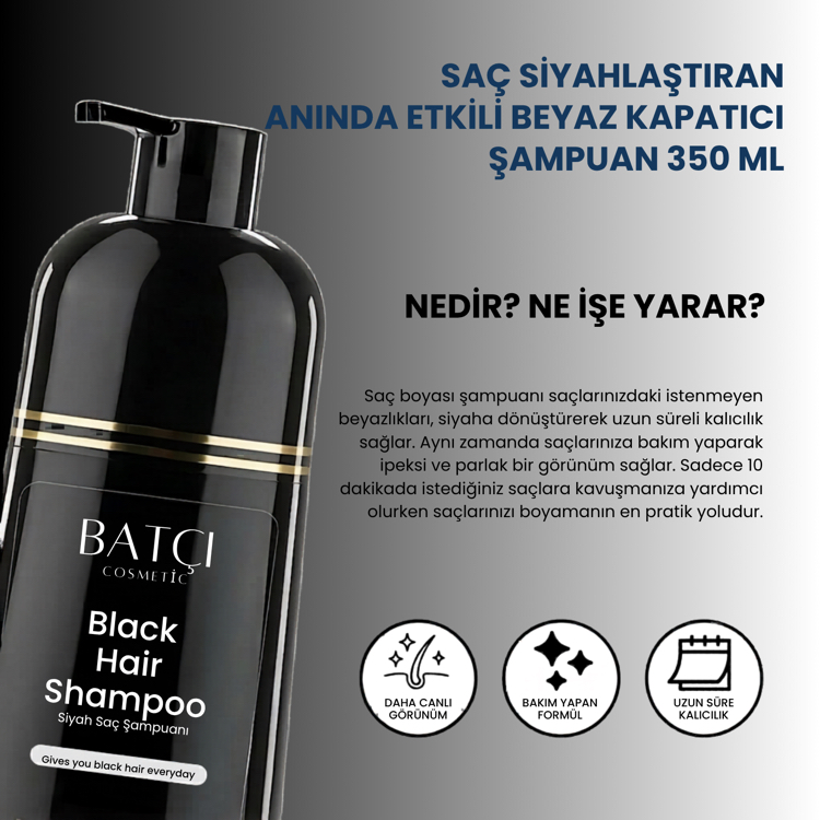 Batçı Saçlarınıza Derinlemesine Parlaklık Veren Canlandırıcı Siyah Şampuan