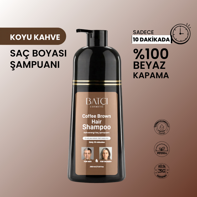 Batçı Koyu Kahve Saç Boyası Şampuanı