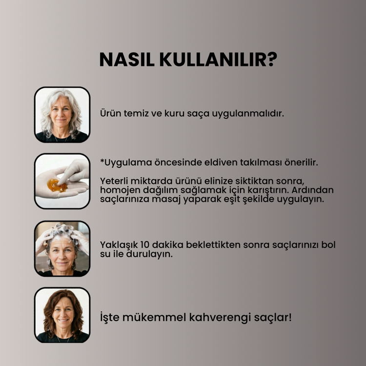 Batçı Koyu Kahve Saç Boyası Şampuanı