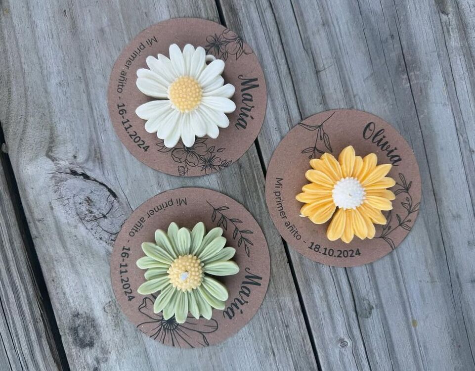 Düğün ve özel günler Papatya mum (20 adet)