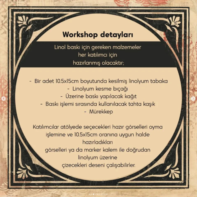 Linol Baskı Atöylesi Özel Ders