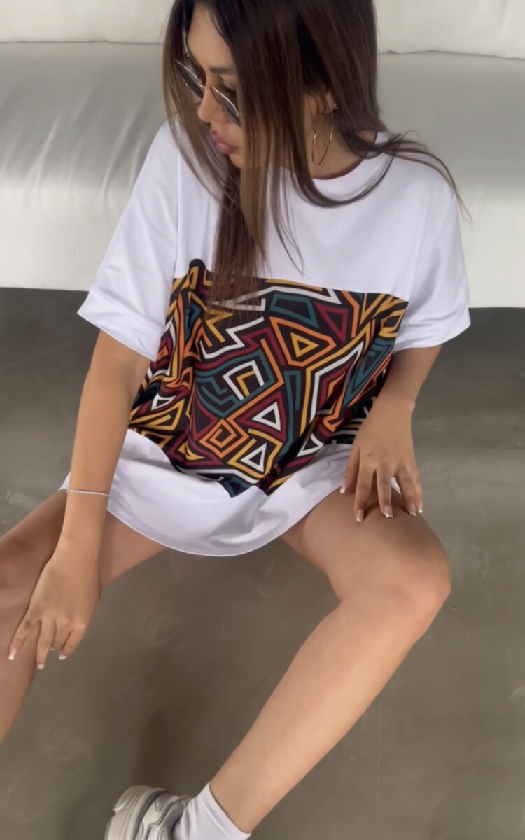 Oversıze Lazer model tişört 