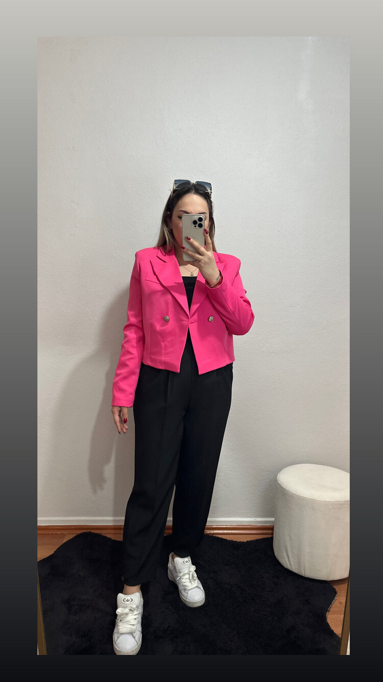 Kısa Blazer Ceket