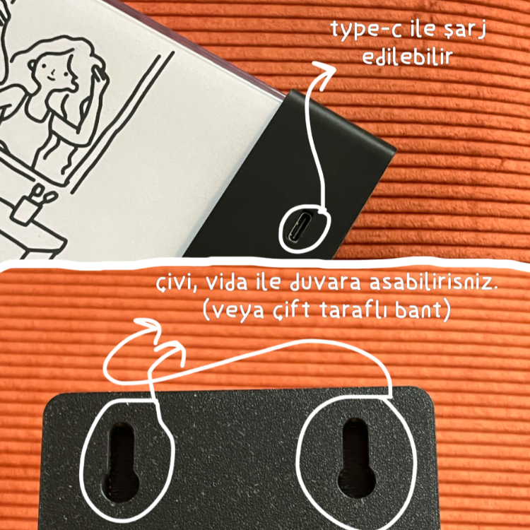 Şarj edilebilir aydınlatma "ev tabelası" (En erken Kargo:7 Ekim)