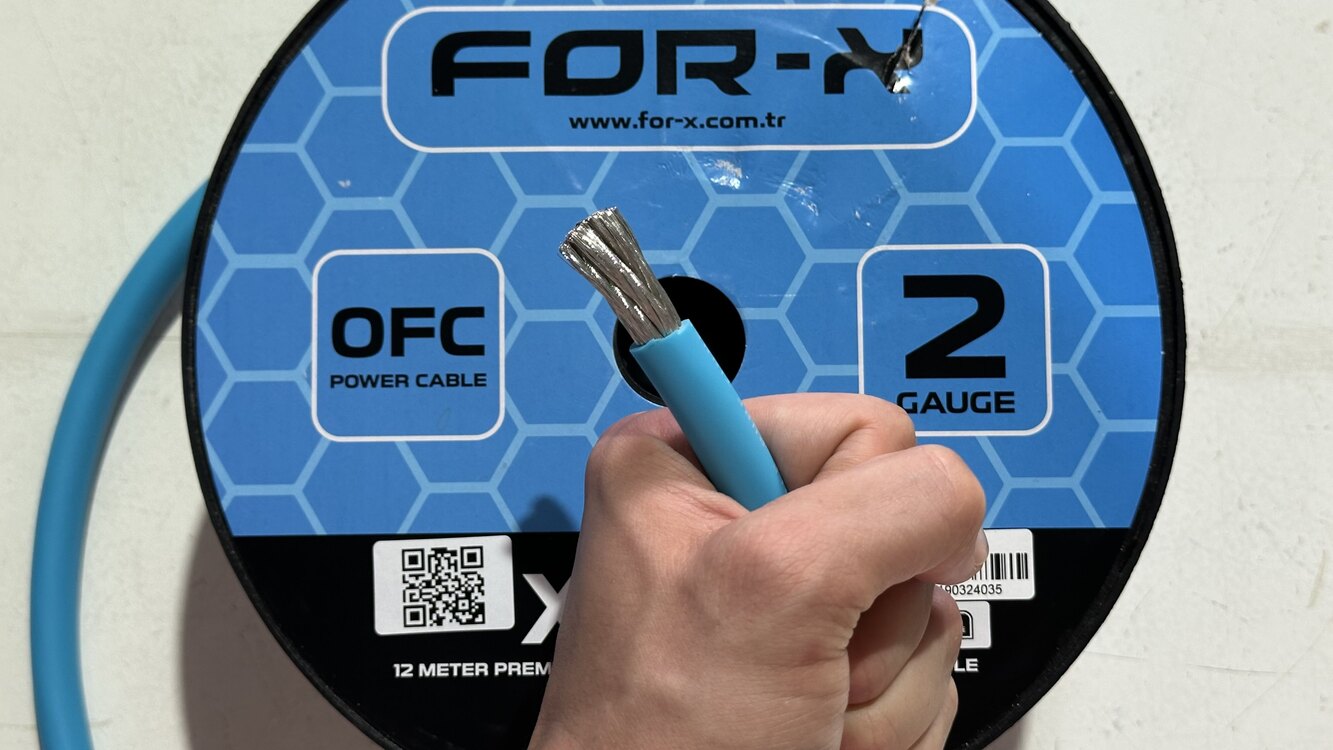For-X 2 ga %100 bakır kalay kaplı güç kablosu (adet=metre fiyatıdır)