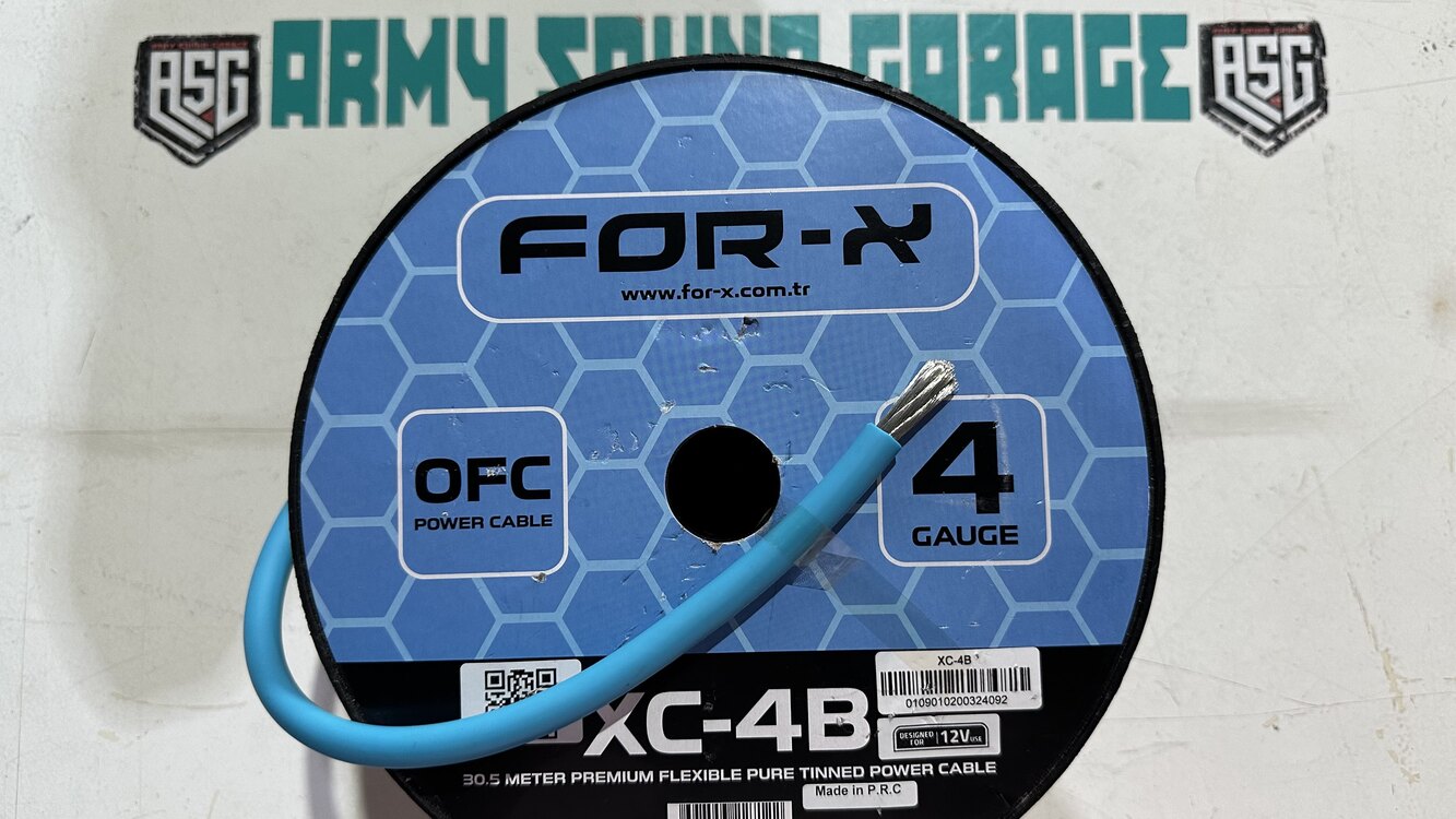 For-X 4 ga %100 bakır kalay kaplı güç kablosu (adet=metre fiyatıdır)