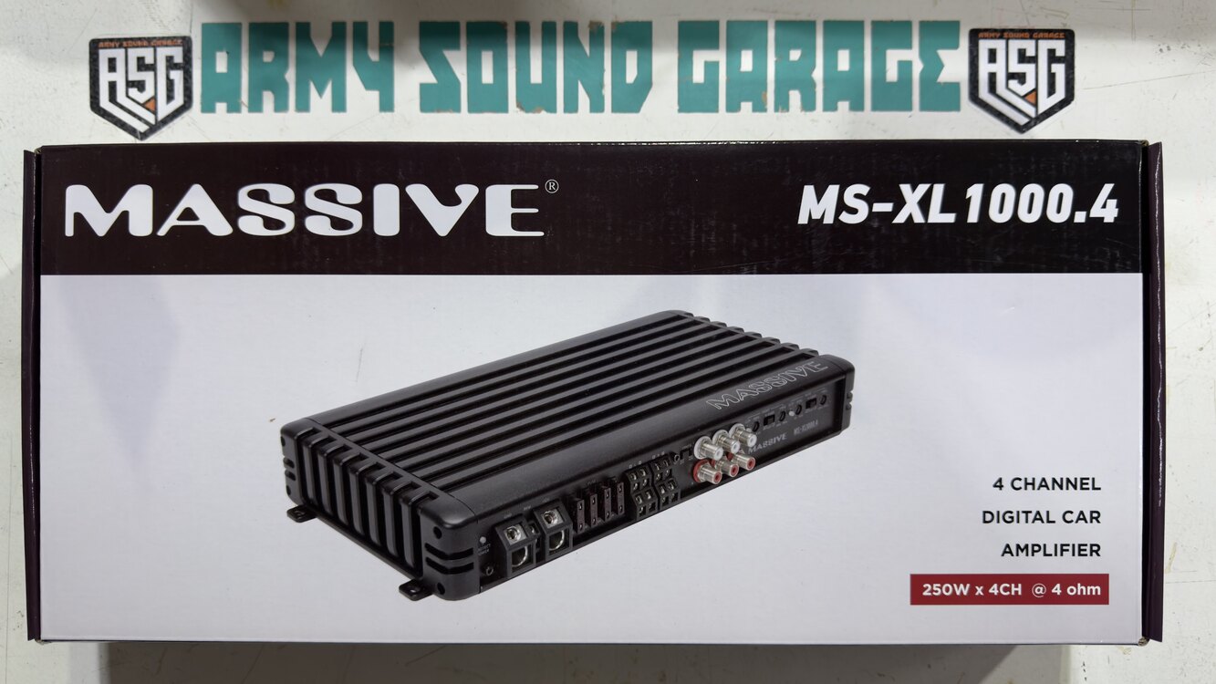 MASSIVE MS-XL1000.4 KANAL BAŞI NET 250 rms x4 (özel üretim)