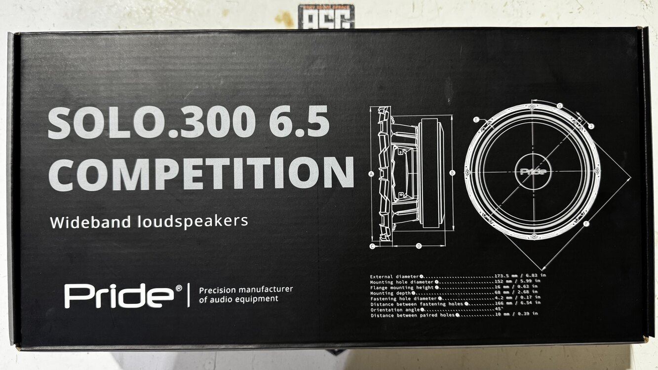 Pride Solo.300 16 cm Competition 600 watt 300 rms.(Ürün özellikleri fotoğraflarda mevcuttur.