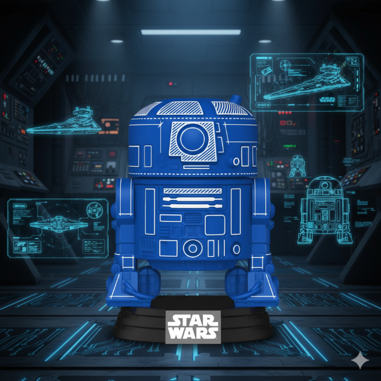 Funko POP – Star Wars: R2-D2 (Blueprint Deco)