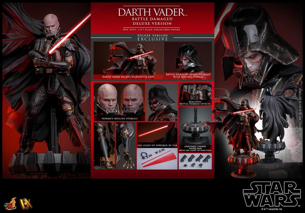 Hot Toys Darth Vader (Battle Damaged) Deluxe Version DX45