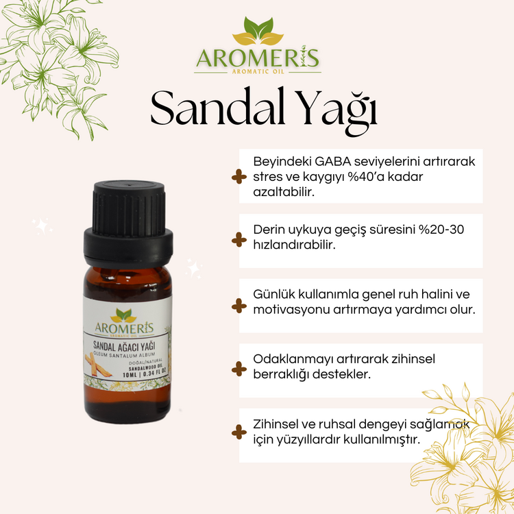 Sandal Ağacı Yağı – Zihinsel ve Ruhsal Denge (SANDALWOOD)