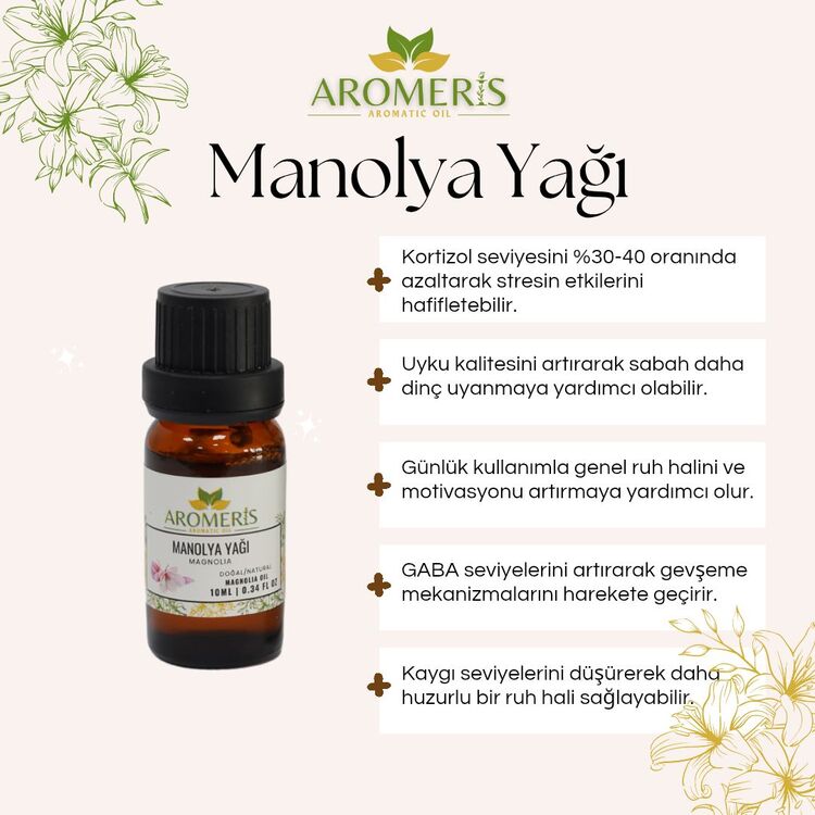 Manolya Yağı – Stres Azaltıcı ve Rahatlatıcı (Magnolia)