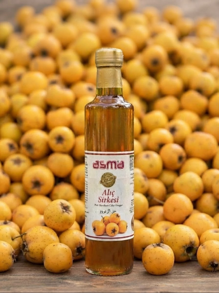 Katkısız doğal sertifikalı alıç sirkesi 500 ml 