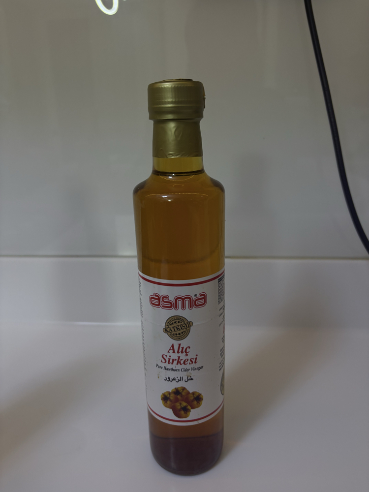 Katkısız doğal sertifikalı alıç sirkesi 500 ml 