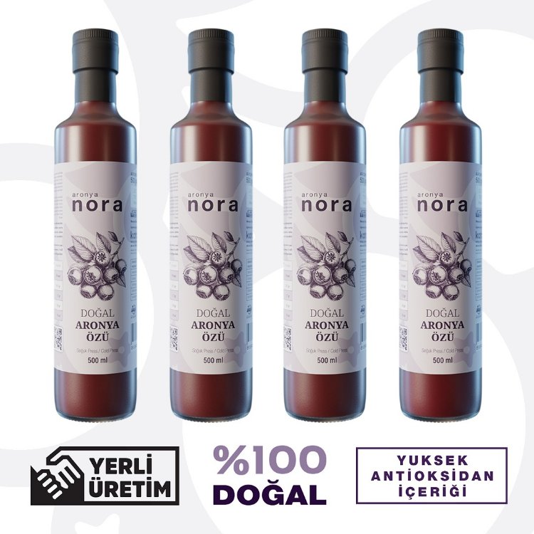 4 Adet Aronya Özü 500 ml