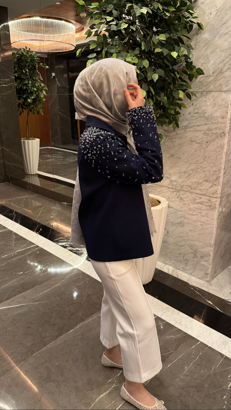 Celestia Taş İşlemeli Hırka