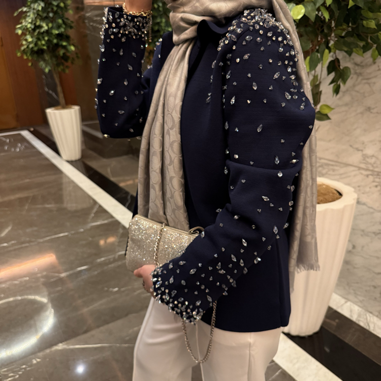 Celestia Taş İşlemeli Hırka