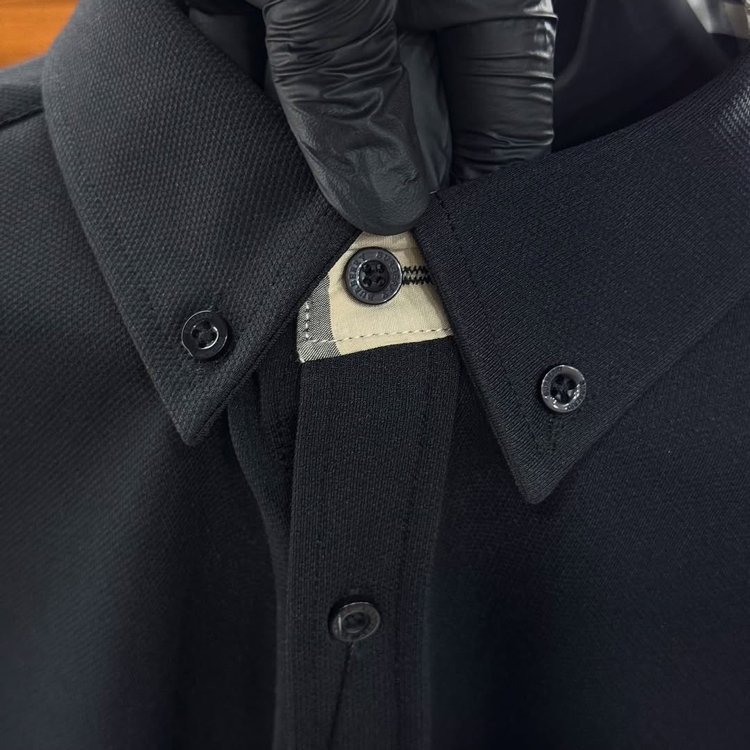 Burberry Kırışmaz Gömlek Siyah