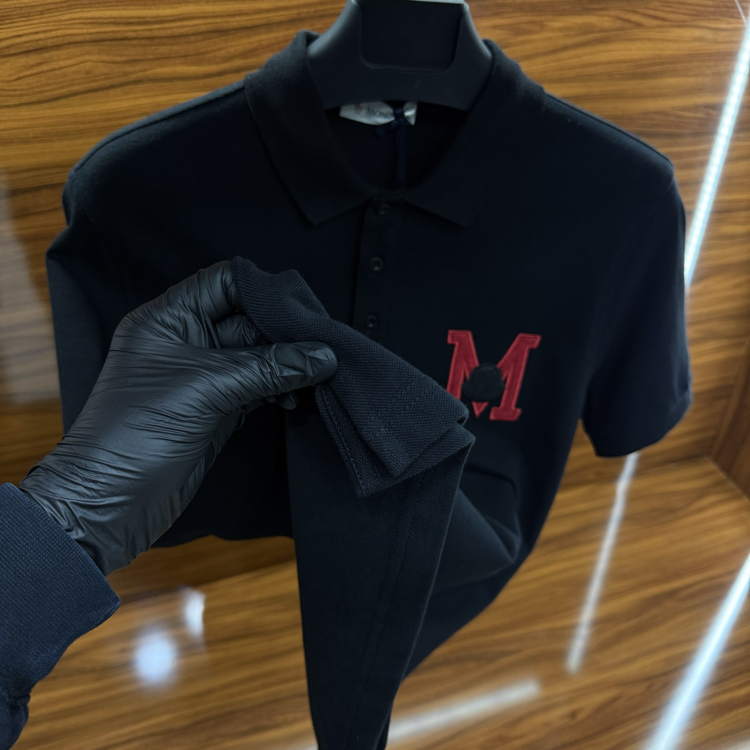 Moncler Siyah Polo Yaka Tshirt
