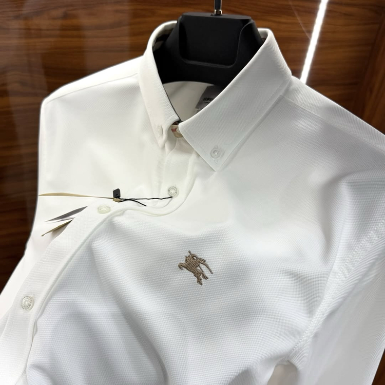 Burberry Kırışmaz Gömlek Beyaz