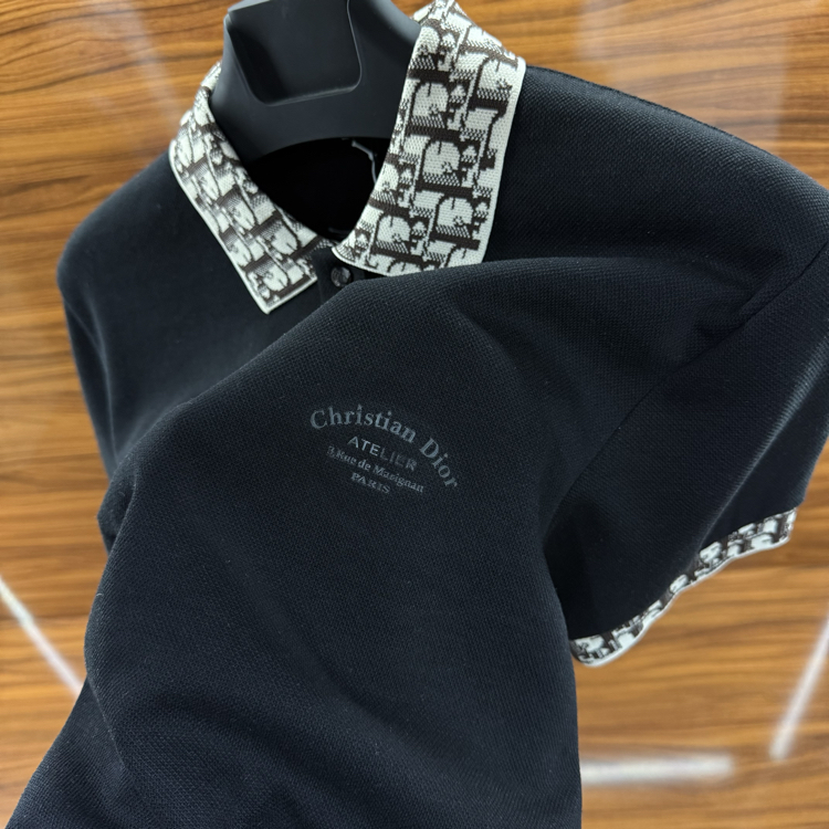Dior Polo Yaka Tshirt Siyah