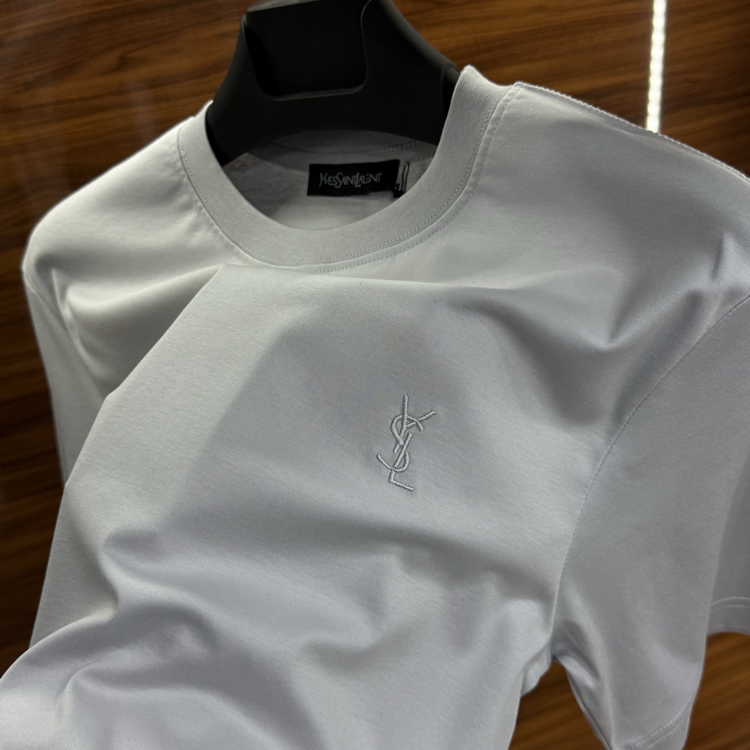YSL Merserize Tshirt Taş Gri