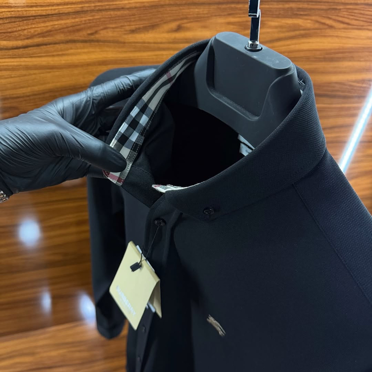Burberry Kırışmaz Gömlek Siyah