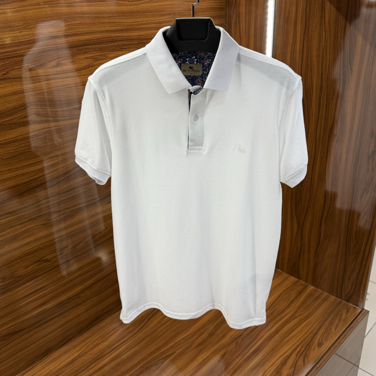 Etro Polo Yaka Tshirt Beyaz