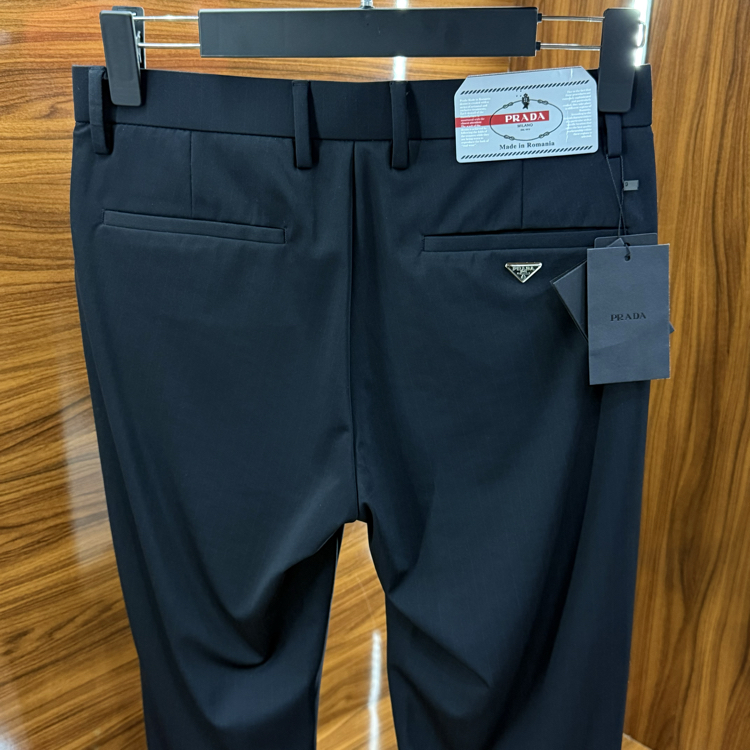 Prada İthal Çizgili Pantolon Lacivert