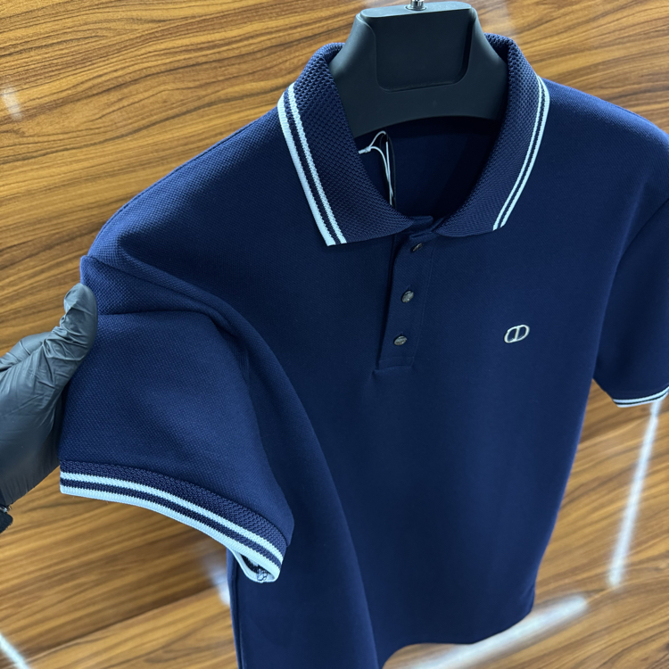 Dior Polo Yaka Tshirt Lacivert