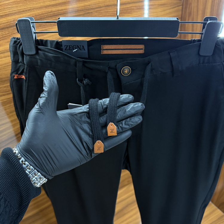 Zegna Tensel Kumaş Jogger Siyah