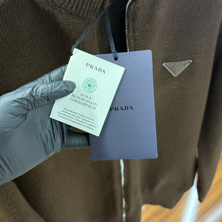 Prada Yün Hırka Kahverengi