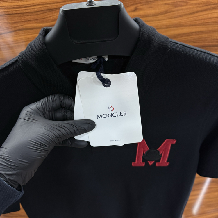 Moncler Siyah Polo Yaka Tshirt