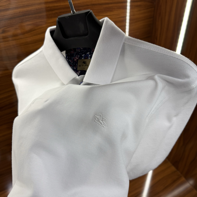 Etro Polo Yaka Tshirt Beyaz