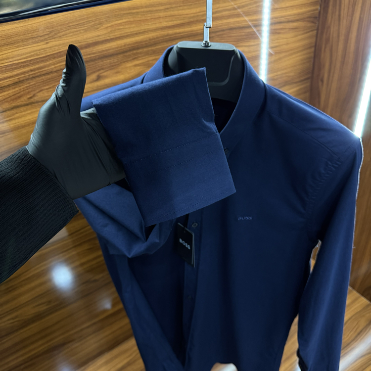 Boss Slim Fit Lacivert Gömlek