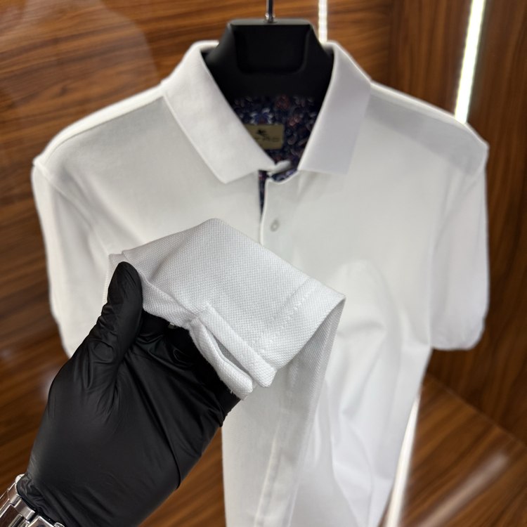 Etro Polo Yaka Tshirt Beyaz