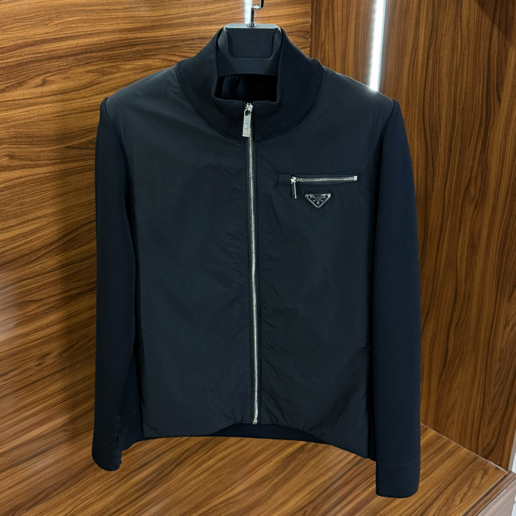 Prada İthal Çelik Örme Mont Siyah