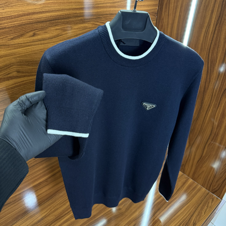 Prada Triko Kazak Lacivert