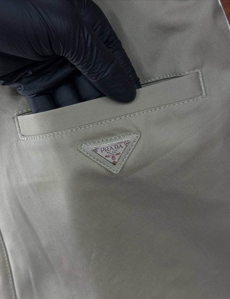 Prada Gabardin Pantolon Bej
