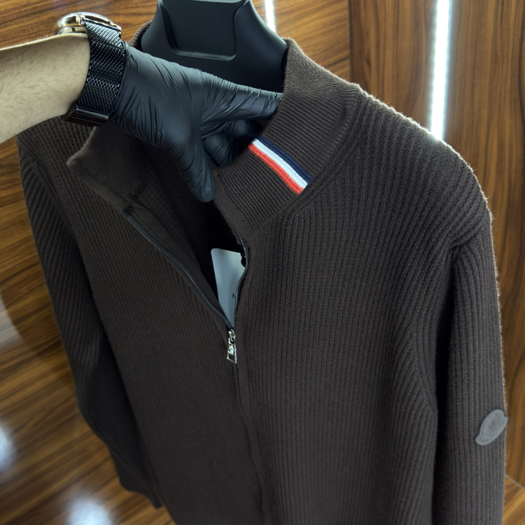 Moncler Hırka Kahverengi