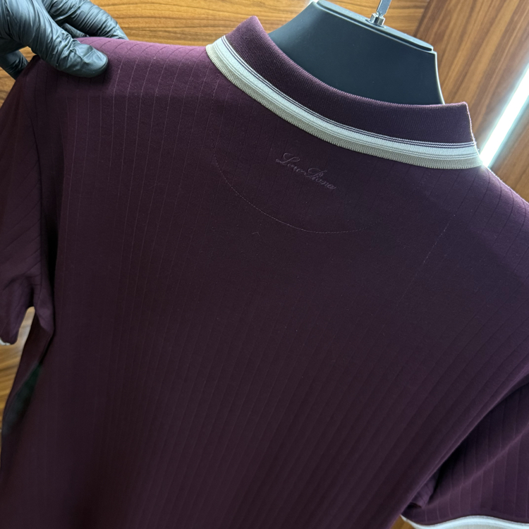 Loro Piana İthal Polo Yaka Tshirt Bordo