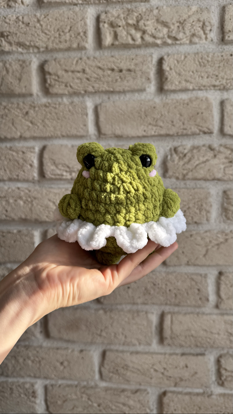Peluş Çiçekli Kurbağa