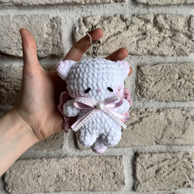 Angel Cat Anahtarlık