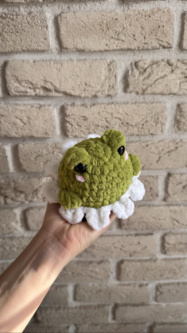 Peluş Çiçekli Kurbağa