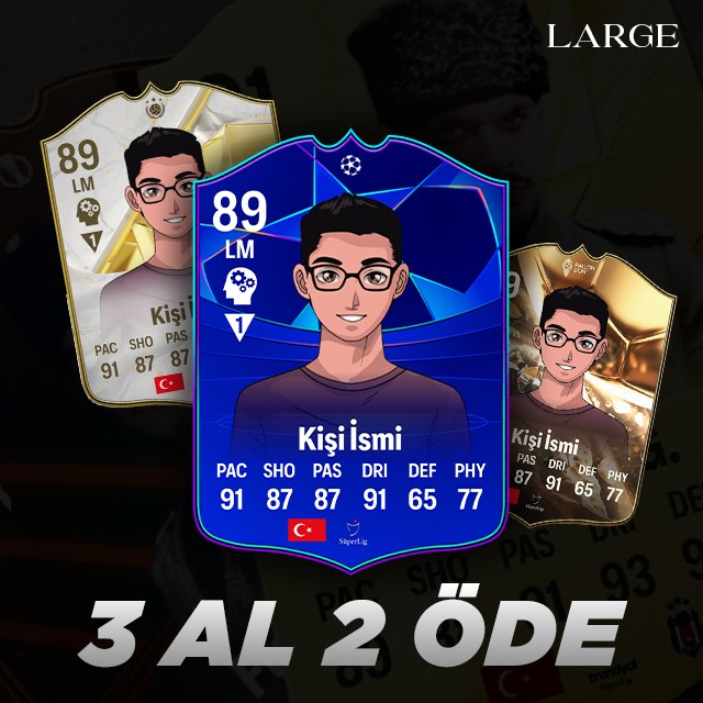 FC Kart Large 3 Al 2 Öde !