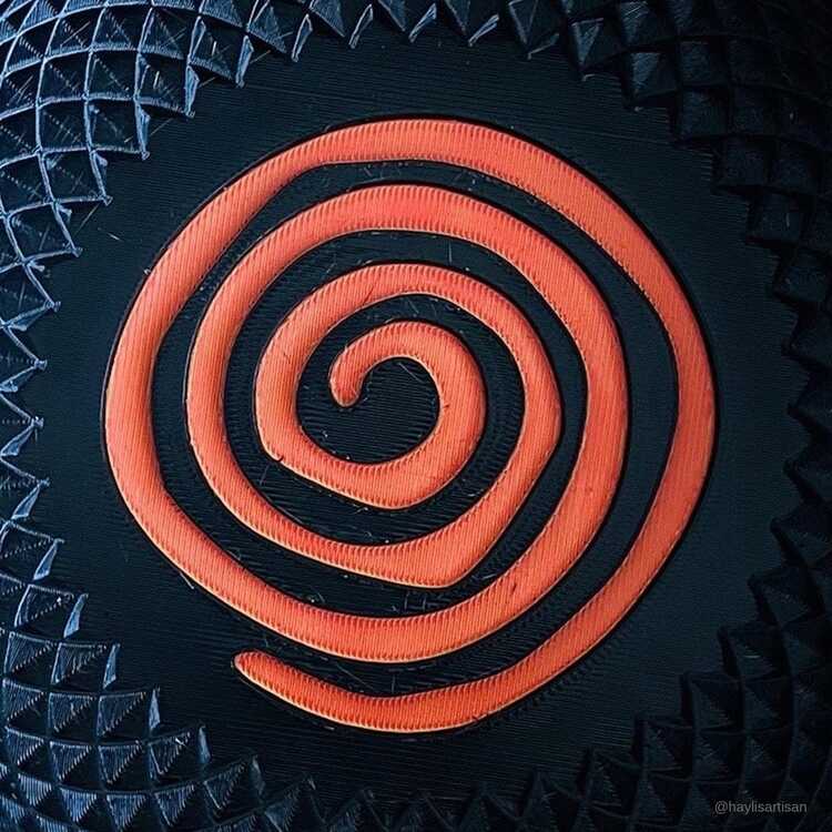 Siyah Tıraş Kasesi, Turuncu Spiral Tabanlı, 3D Baskı Tırtıklı Köpük Kâsesi