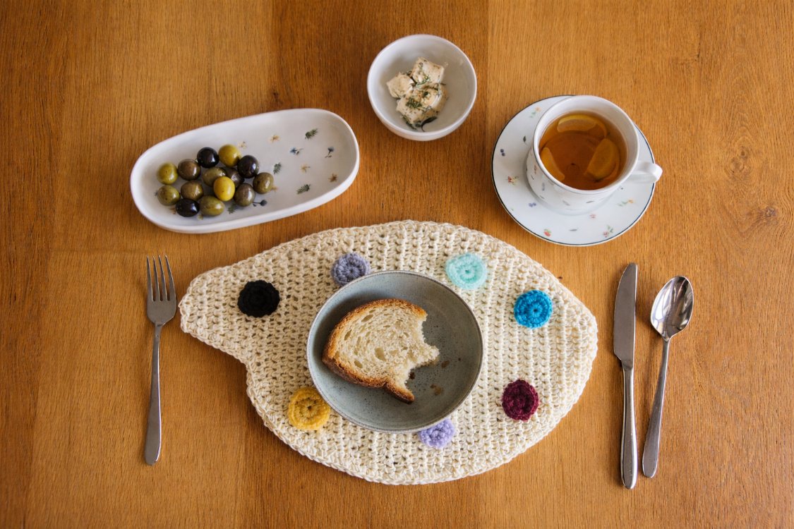 Artist Palette Crochet Pattern (PDF)  | İngilizce Örgü Tarifi
