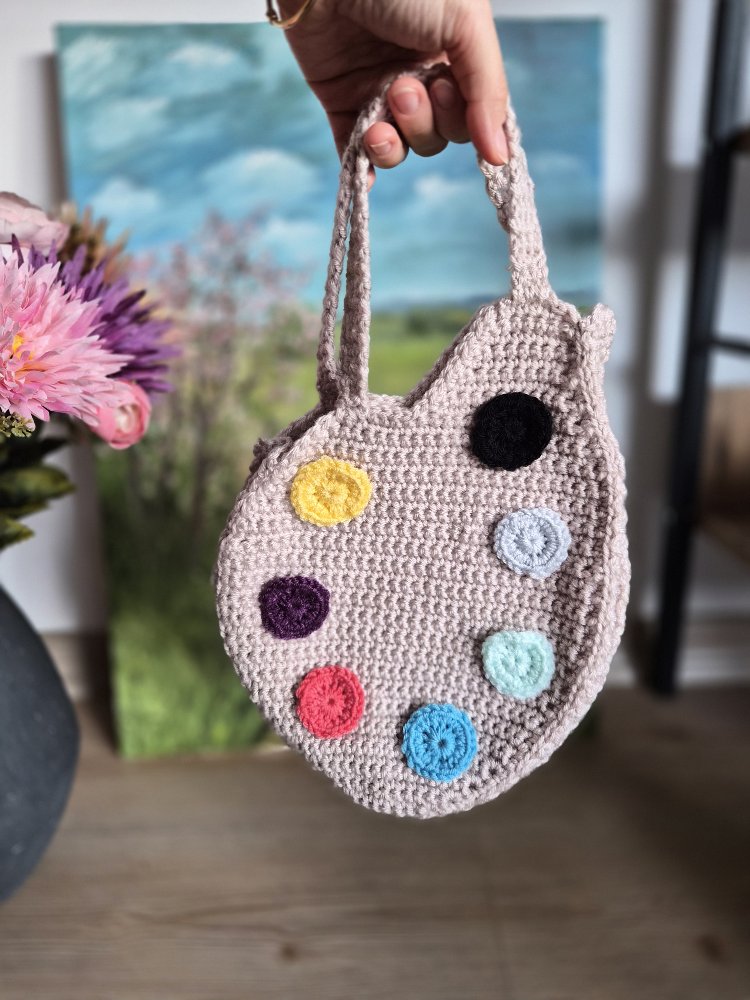 Artist Palette Crochet Pattern (PDF)  | İngilizce Örgü Tarifi