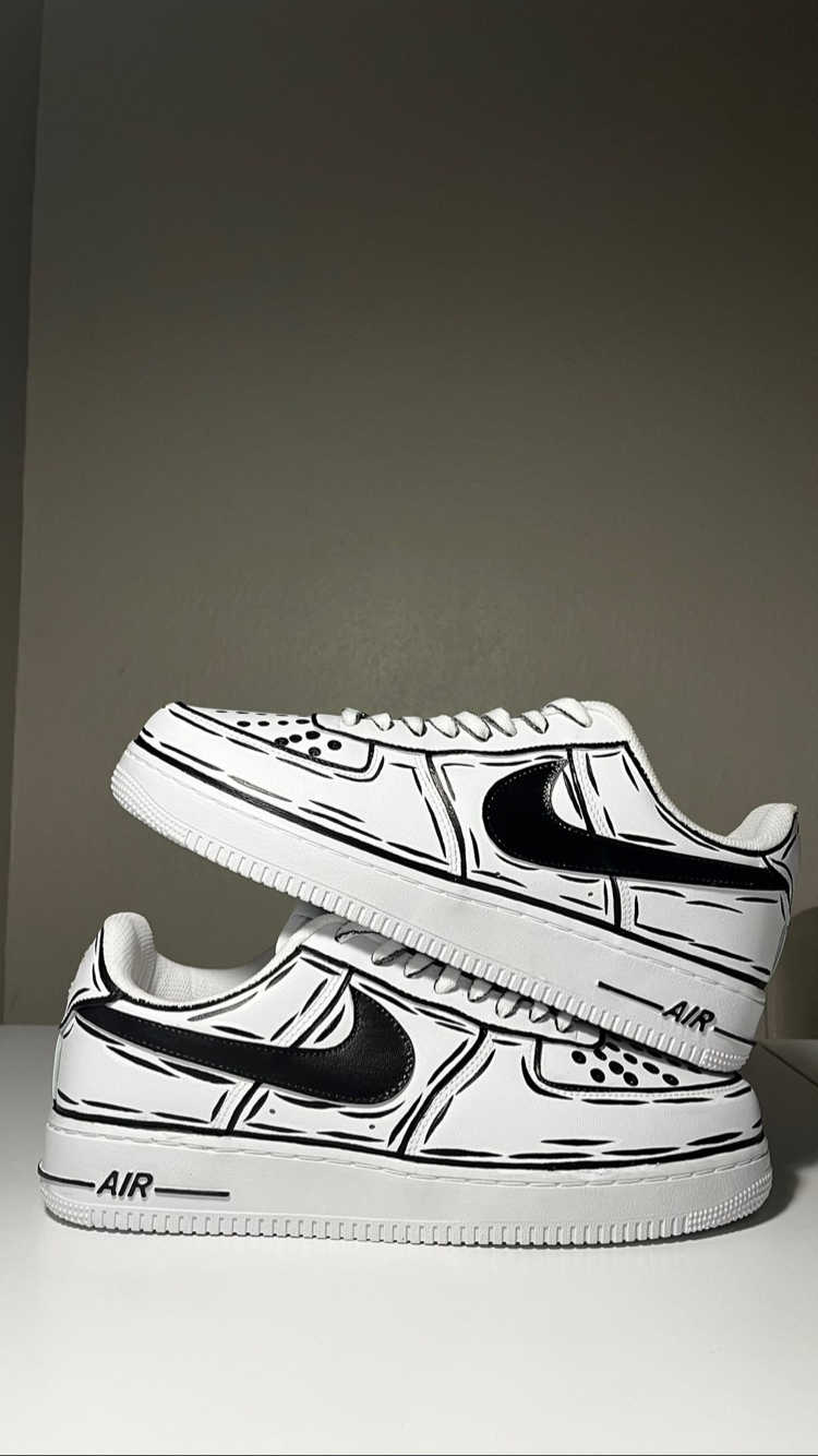 Black Sketch Sneaker