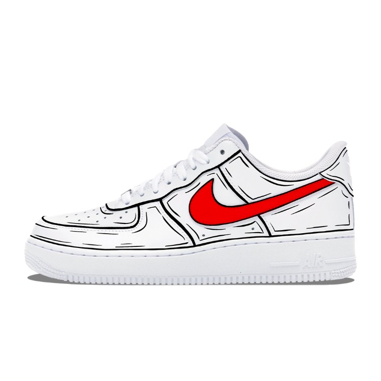 Red Sketch Sneaker
